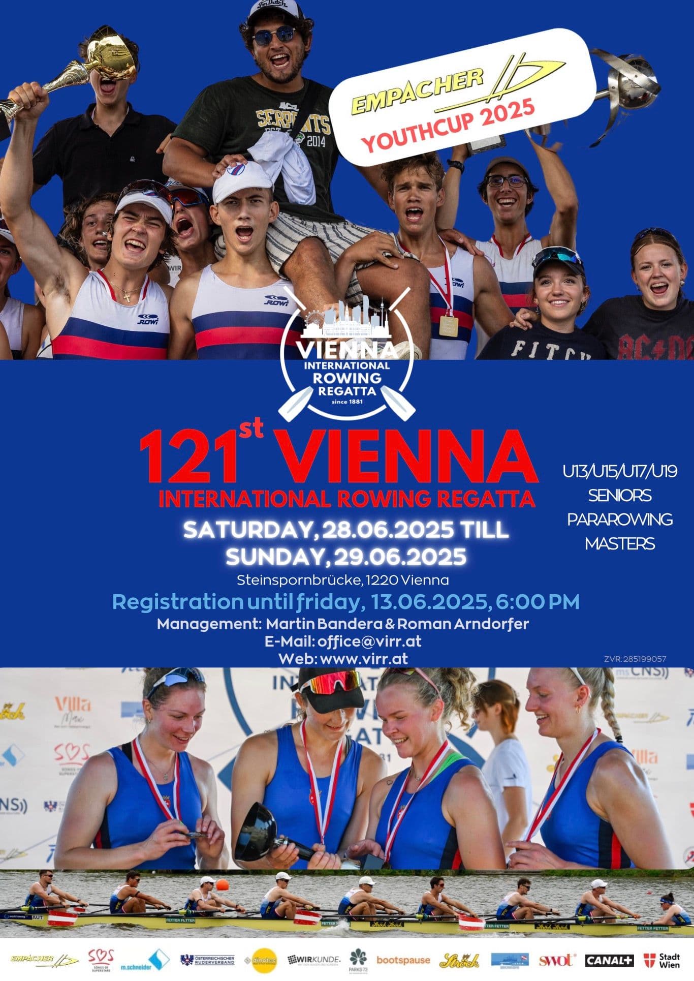 The Vienna International Rowing Regatta is an established international sporting event that takes place annually on the New Danube in Vienna. The regatta is characterized by its attractive race course in calm water conditions and attracts both national and international crews.